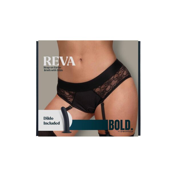 Reva Strap-On Garter Brief With Dildo S