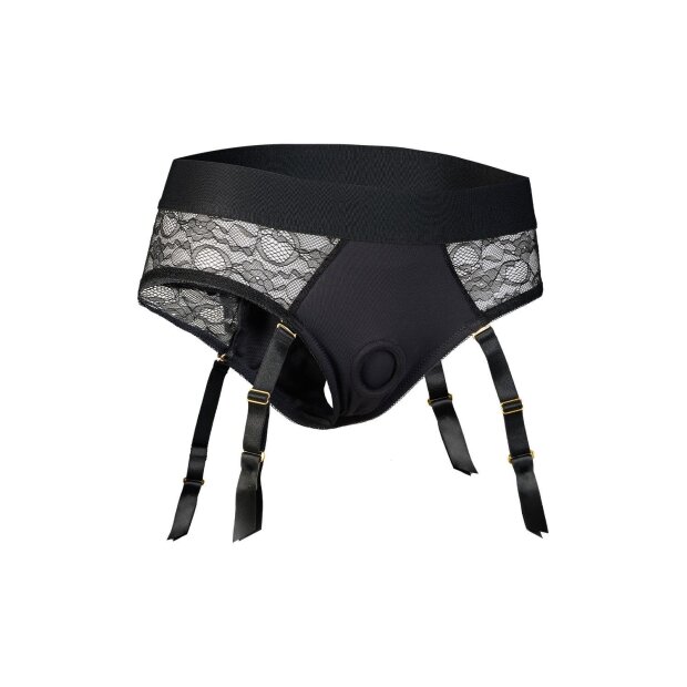 Reva Strap-On Garter Brief With Dildo S