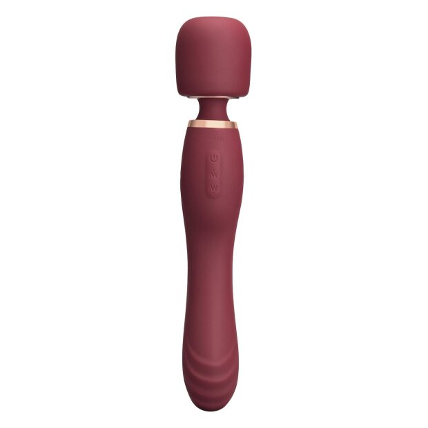 Le Wand 2en1 Wand masseur avec double vibration Rouge 22,2 cm Ø 4,4 cm