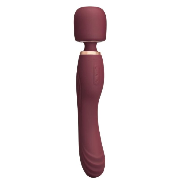 Le Wand 2en1 Wand masseur avec double vibration Rouge 22,2 cm Ø 4,4 cm