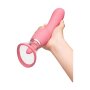 Le Wand Lick 3-1 Doppelseitiger Vibrator mit Zungenstimulator Rosa 26 cm Ø 4 cm