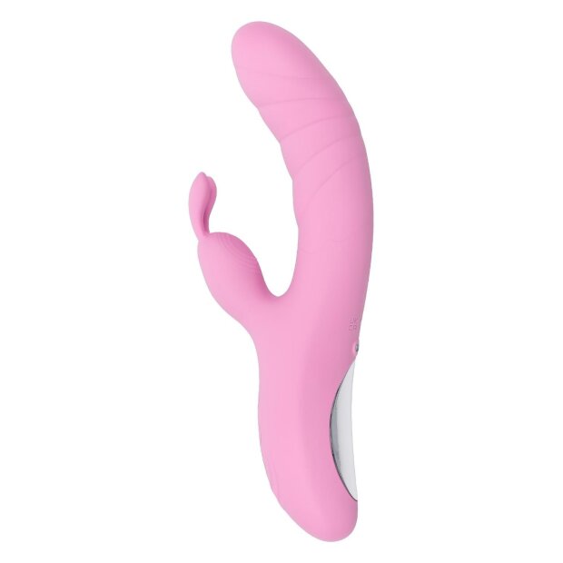 Evolved Playboy Rub Me Right Rabbit Vibrator Rosa 23,2 cm