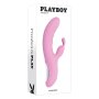 Evolved Playboy Rub Me Right Rabbit Vibrator Rosa 23,2 cm