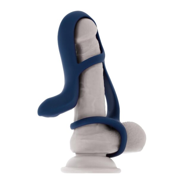 Evolved Big Time Vibrating Extender Blue 14.7 cm