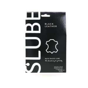 Slube Lube Double Bath Play Black Leather 2 x 250 g