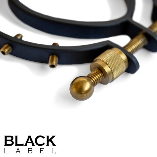 Black Label Pussy Clamp 2.0 with Spikes Black Gold