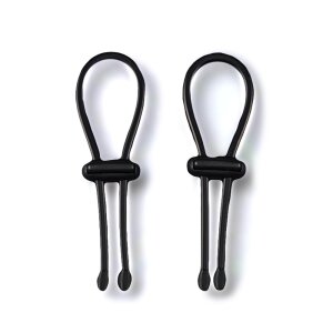 DG-Lab Conductive Rubber Rings Pro 2 Pcs Black
