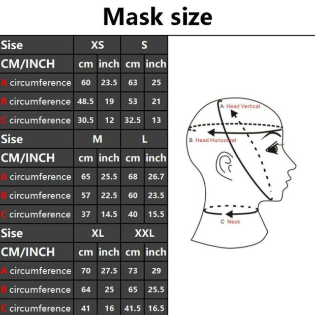 LateXcite Facial Mouth Hood Large Black Transparent