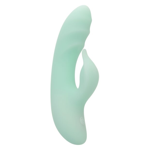 CalExotics Polynesia Vibrator mit Klitorisstimulation Türkis 16,5 cm