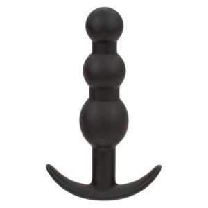 CalExotics Vibrating Beaded Plug Schwarz Ø 2,5 cm