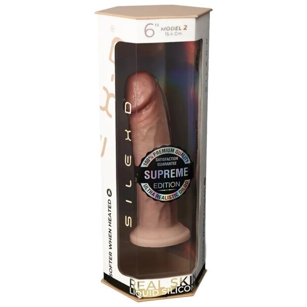 SILEXD Premium Dildo Modell 2 (6 Inch) Beige 15,4 cm
