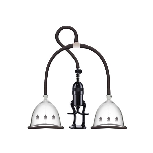 She.E.O. Vakuumpumpe für Bruststimulation Schwarz S-M Ø 10 cm