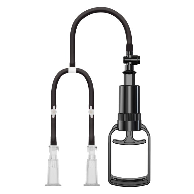 She.E.O. Vakuumpumpe für Brustwarzenstimulation Schwarz S-M Ø 3 cm