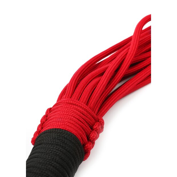 Taboom Knot Flogger Noir Rouge