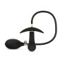 Easytoys Plug Anal Gonflable avec Pompe Noir 8 cm Ø 3 cm