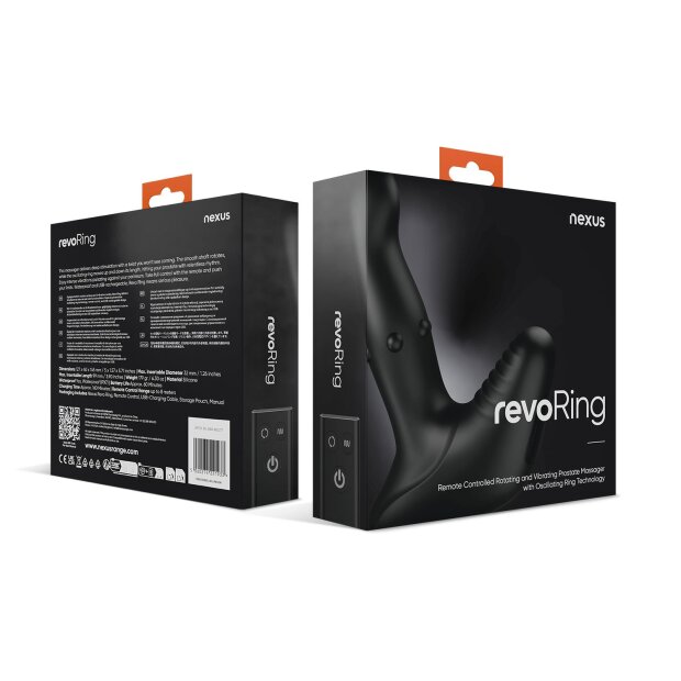 Nexus REVO RING Rotating Prostate Massager with Remote Control Black