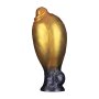LoveToy Dual Density Inflatable Dildo 8" / 20 cm Gold/Black