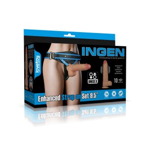 LoveToy Ingen Vibrating Enhanced Strap-on Set 9,5"/...