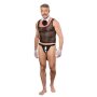 Amorable Sexy Gigolo 5-teiliges Set Schwarz Weiß S-M