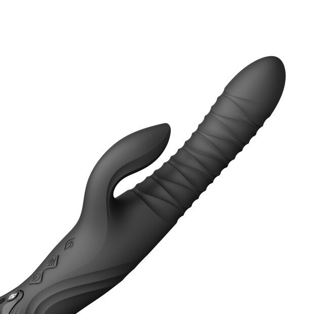 ZALO Mose 2 Rabbit Vibrator with Thrusting Function Black