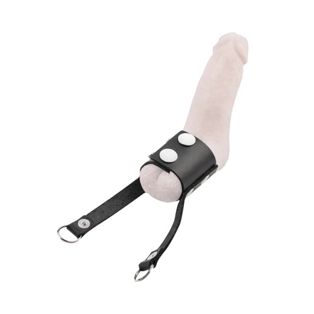 Rimba Écarteur de Boules en Cuir Noir