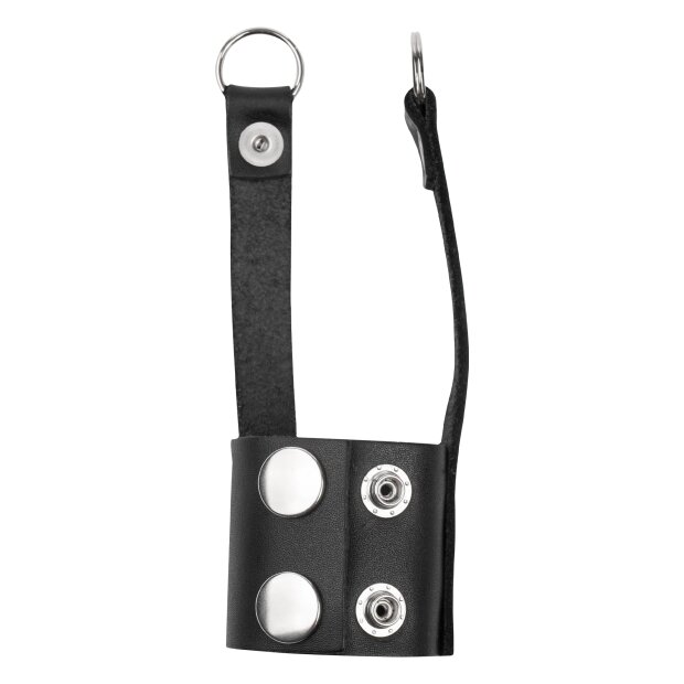 Rimba Écarteur de Boules en Cuir Noir