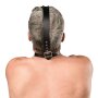 Rimba Harnais de Tête en Cuir avec Crochet Nasal Noir