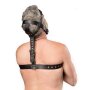Rimba Fixierharness aus Leder Schwarz One Size