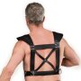 Rimba Brustharness aus Leder Schwarz One Size