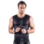 Svenjoyment Ärmelloses Netz-Shirt mit Soft-Handfesseln Schwarz 2XL