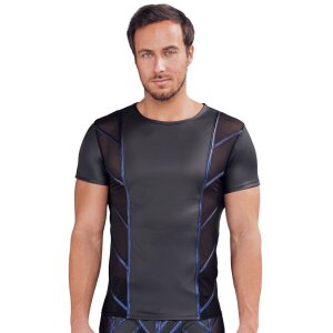 NEK Form-Fitting Short-Sleeve Shirt Black Blue M