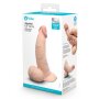 B-Vibe Slipskin Realistic Silicone Dildo 6.5 Inch Curved Cream