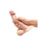 B-Vibe Slipskin Realistic Silicone Dildo 6.5 Inch Curved Cream