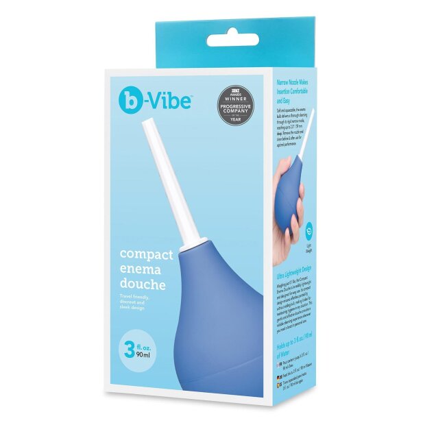 B-Vibe Compact  Anal Douche Blue 90 ml