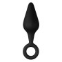 Forto F-10 Silicone Plug W/ Pull Ring Small Noir