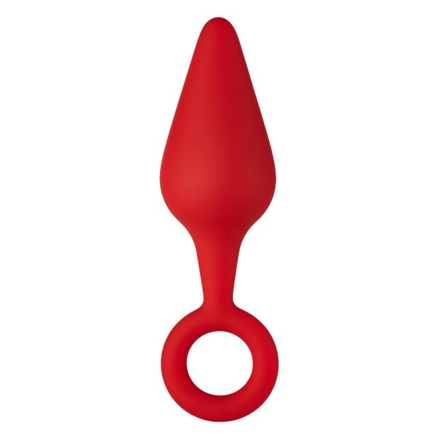 Forto F-10 Silicone Plug W/ Pull Ring Medium Rouge