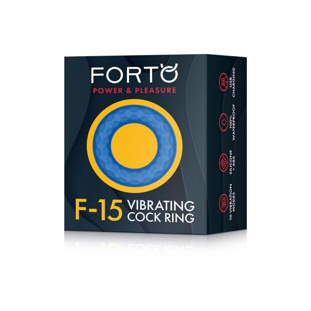 Forto F-15 Anneau Pénien Vibrant Bleu