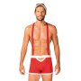 Obsessive Mr Claus costume red S/M