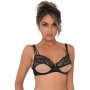 Unlined bra with faux underbust 90B