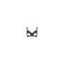 Unlined bra with faux underbust 85B