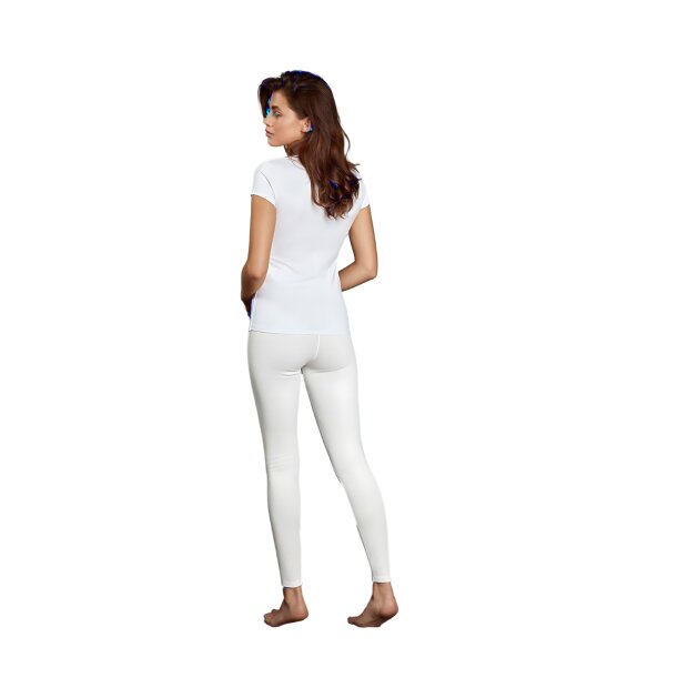 Doreanse Thermal Frauen kurzarm T-Shirt weiß L