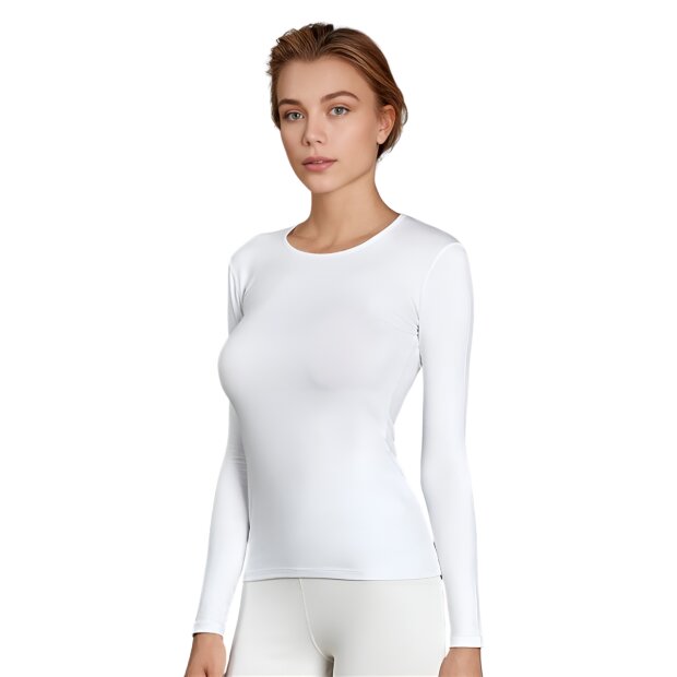 Doreanse Thermal Frauen langarm T-Shirt weiß L