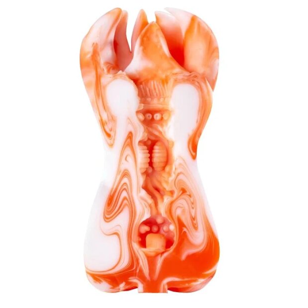 Motsutoys Sex Slave Sea Monster Vagin artificiel 0,55 Kg Orange Blanc