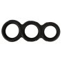 Erecto Anneau pénien triple Noir Ø 2,6-3,1 cm