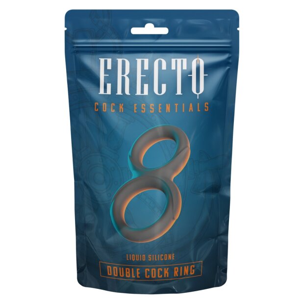 Erecto Penis- und Hodenring Schwarz Ø 2,6-3,1 cm