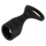 Erecto Penissleeve mit Hodenring Schwarz Ø 3-4,2 cm