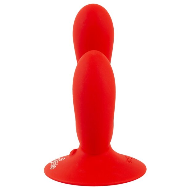 You2Toys Double Vibrator with Suction Base Red