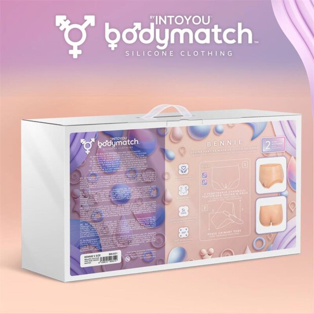 BODYMATCH Bennie Vagina and Anus Panties Beige Größe S