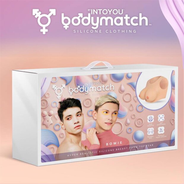 BODYMATCH Bowie Realistische Silikon-Brustform D-Cup Beige