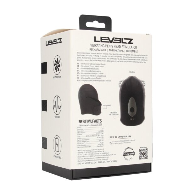 Levelz Vibrating Silikon Peniskopf Stimulator